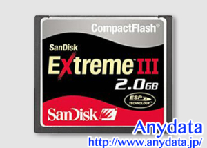 Sandisk サンディスク コンパクトフラッシュ CFカード Extreme III SDCFX3-2048-903 2GB