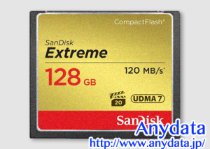 Sandisk サンディスク コンパクトフラッシュ CFカード Extreme Pro SDCFXS-128G-X46 128GB