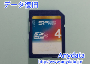 SiliconPower SDカード 4GB