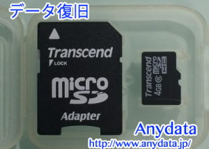 Transcend microSDカード 4GB データ復旧