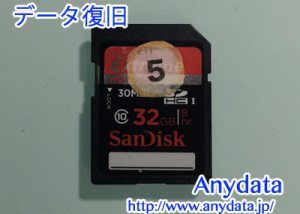Sandisk製 SDカード 32GB データ復旧