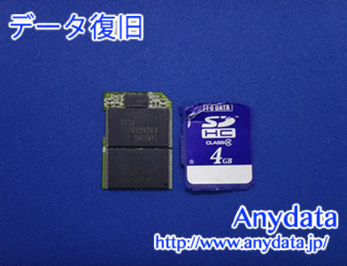 IODATA SDメモリーカード 4GB(Model NO:SDH-W4G)