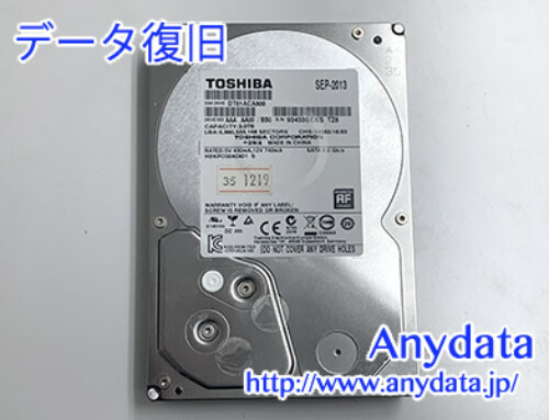 TOSHIBA HDD 3TB(Model NO:DT01ACA300)
