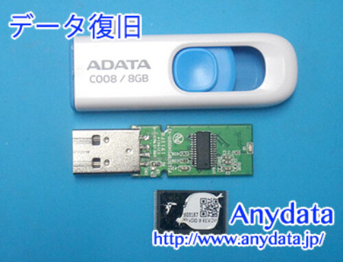 ADATA USBメモリー 8GB(Model NO:AC008-8G-RWE)