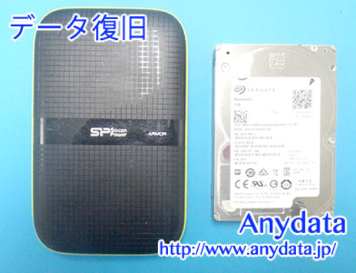Silicon Power 外付けHDD 3TB(Model NO:SP030TBPHDA60S3K)