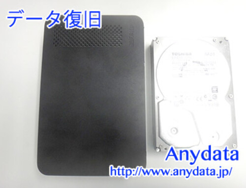 Buffalo 外付けHDD 2TB(Model NO:HD-LC2.0U3-BKD)