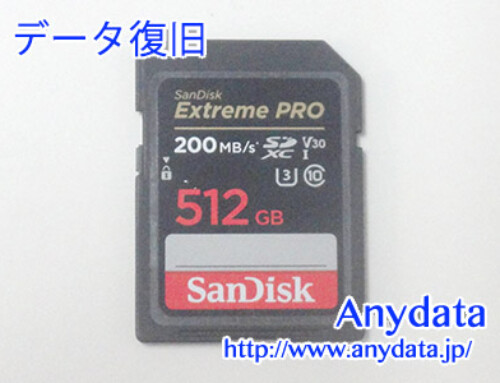Sandisk SDメモリーカード 512GB(Model NO:SDSDXXD-512G-GN4IN)