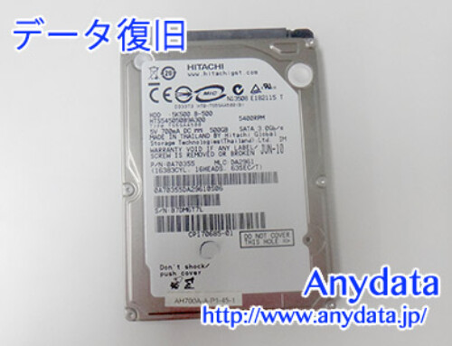 HITACHI HDD 500GB(Model NO:HTS545050B9A300)
