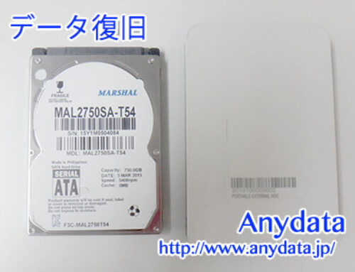 MARSHAL HDD 750GB(Model NO:MAL2750SA-T54)