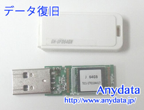 Green House USBメモリー 64GB(Model NO:GH-UFD64GN)
