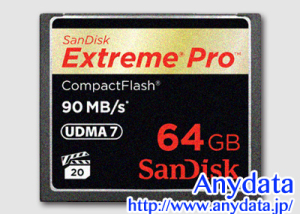 Sandisk サンディスク コンパクトフラッシュ CFカード Extreme Pro SDCFXP-064G-J92 64GB
