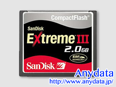 Sandisk サンディスク コンパクトフラッシュ CFカード Extreme III SDCFX3-2048-903 2GB
