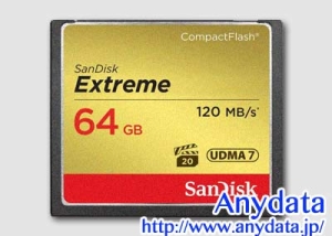 Sandisk サンディスク コンパクトフラッシュ CFカード Extreme SDCFXS-064G-A46 64GB