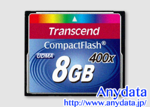 Transcend トランセンド コンパクトフラッシュ CFカード TS8GCF400 8GB