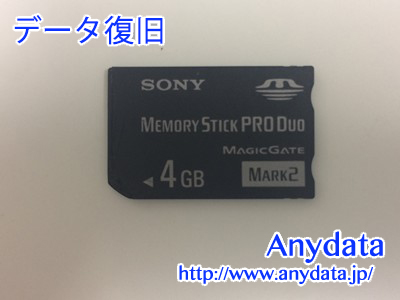 SONY MemoryStick PRO Duo 4gb(Model NO:SDMSPD-4096-J95)