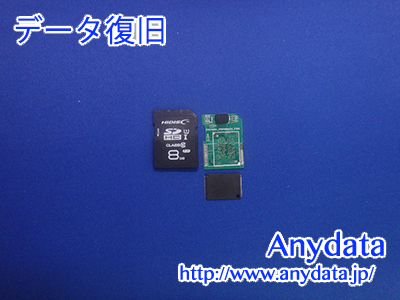 Hidisk SDメモリーカード 8GB(Model NO:HDSDHC8GMLPJP3)