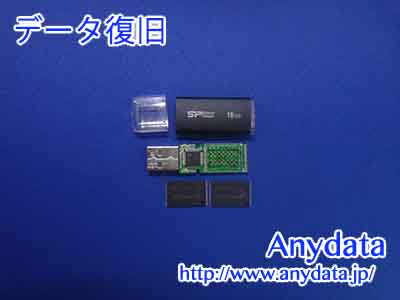 Silicon Power ​USBメモリー 16GB(Model NO:SP016GBUF2U02V1K)