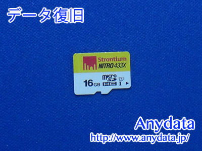Strontium MicroSDカード 16GB(Model NO:SRN16GTFU1R)