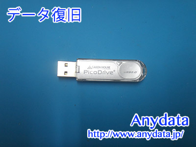 GREEN HOUSE USBメモリー 2GB(Model NO:-)