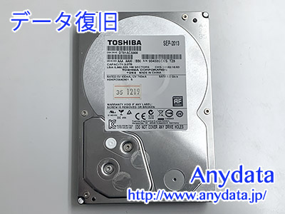 TOSHIBA HDD 3TB(Model NO:DT01ACA300)