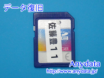 メーカ不明 SDメモリーカード 4GB(Model NO:不明)