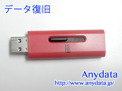 ELECOM USBメモリー 32GB(Model NO:MF-SLU3064GRD)
